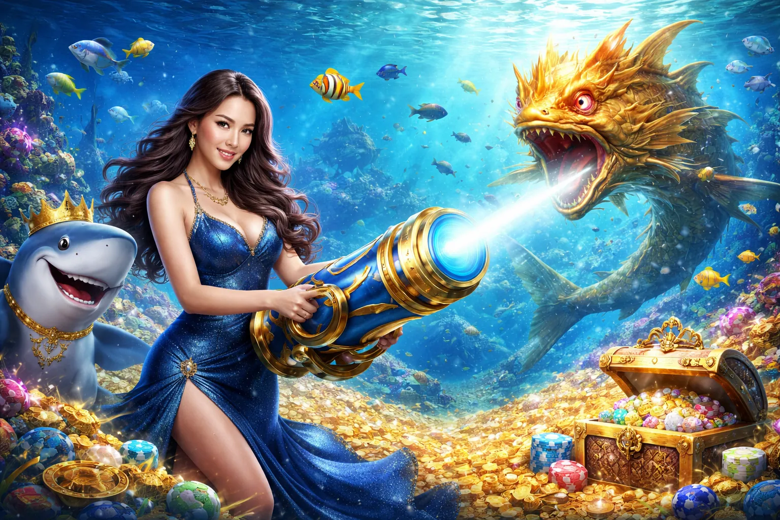 Game Bắn Cá Z8BET – Bối cảnh dưới đại dương sống động